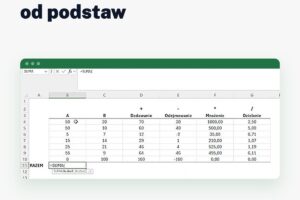 Szkolenie Excel od podstaw: formuły w arkuszu Excela
